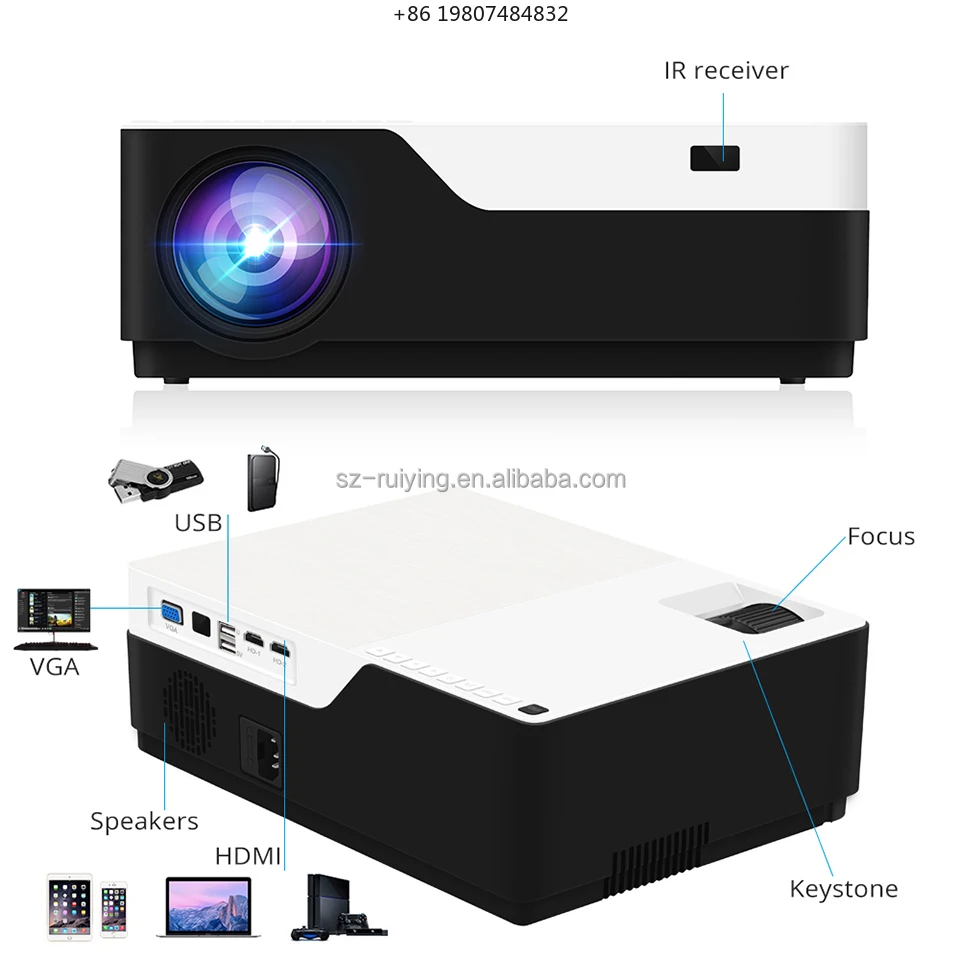 Hot Selling 1080P Full HD 4K Home Theater Projector Android 9 700 Lumens 3D Ready for Home Cinema Outdoor Use
Hot Selling 1080P Full HD 4K Home Theater Projector Android 9 700 Lumens 3D Ready for Home Cinema Outdoor Use