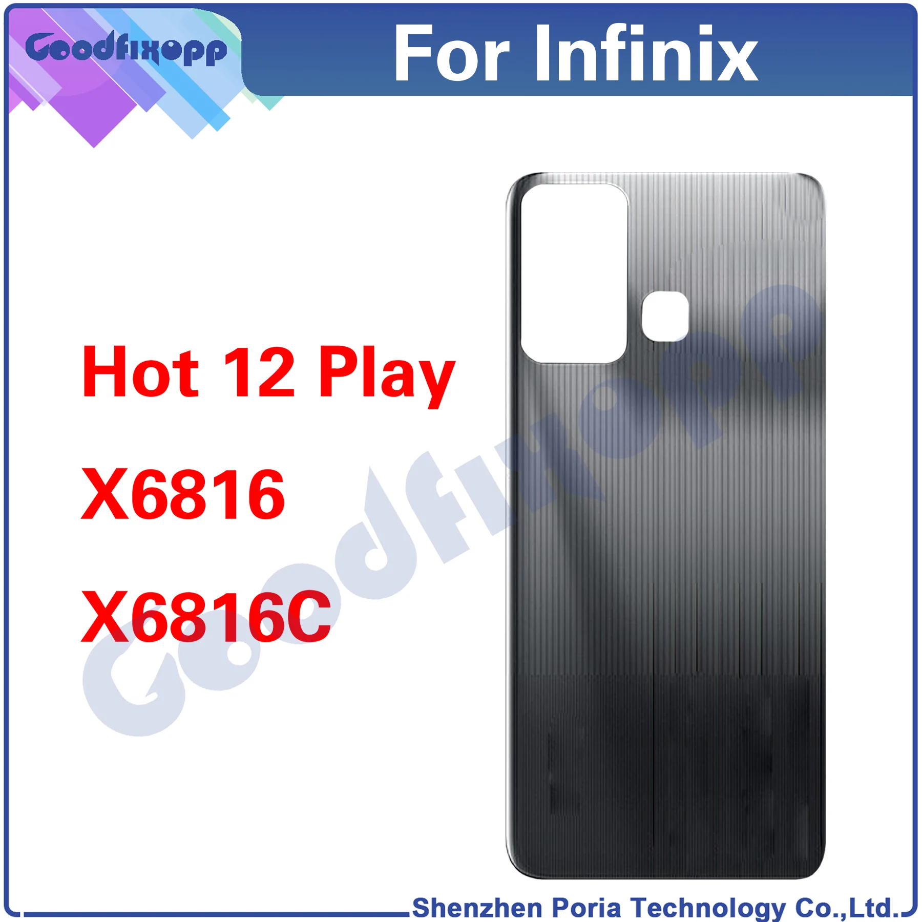 10PCS For Infinix Hot 12 Play X6816 X6816C Hot12Play Rear Case Battery Back Cover Door Housing Repair Parts Replacement
10PCS For Infinix Hot 12 Play X6816 X6816C Hot12Play Rear Case Battery Back Cover Door Housing Repair Parts Replacement
