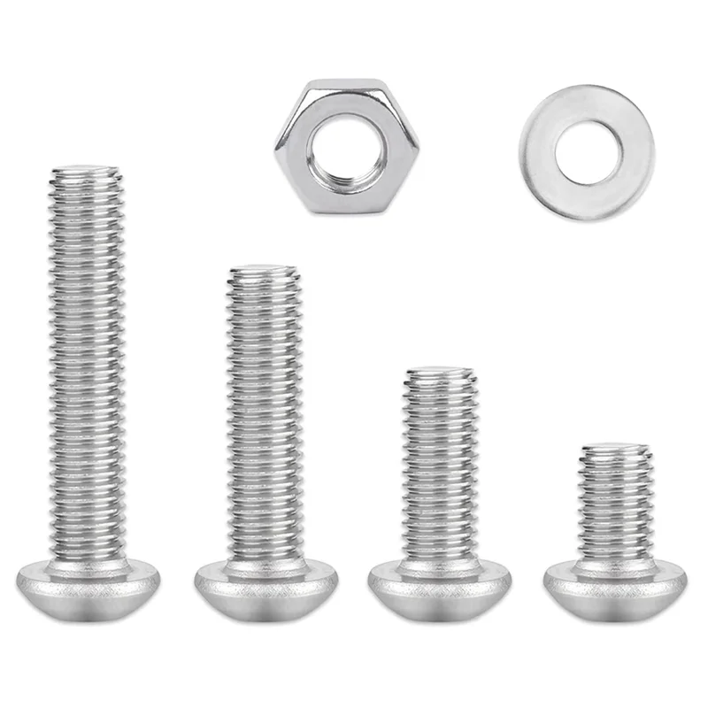 Stainless Steel Screw Button Round Pan Head Screws Bolt Nut Washer Set Box Kit Hexagon Socket Screw
Stainless Steel Screw Button Round Pan Head Screws Bolt Nut Washer Set Box Kit Hexagon Socket Screw