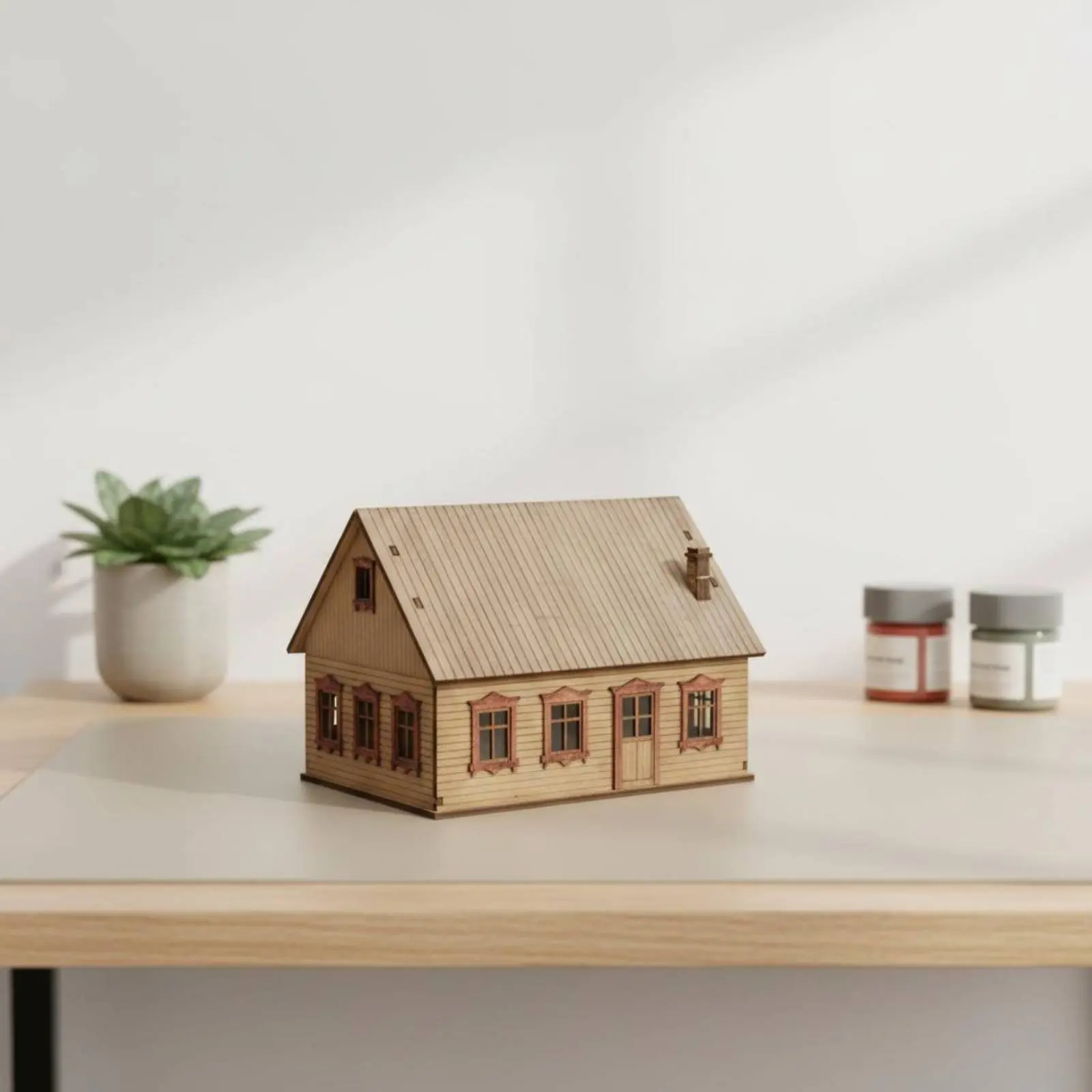 Eastern European Town House Model Handmade Gift 1:72 Scale House Kit Wooden Building Assembly Kit Removable Roof for Sand Tables
Eastern European Town House Model Handmade Gift 1:72 Scale House Kit Wooden Building Assembly Kit Removable Roof for Sand Tables