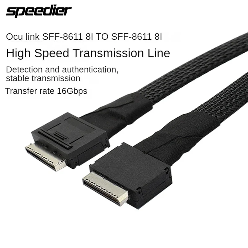 Oculink SFF 8611 8I To SFF 8611 8I High - Speed Data Transmission PCI-Express Cable SFF-8611 for The Server
Oculink SFF 8611 8I To SFF 8611 8I High - Speed Data Transmission PCI-Express Cable SFF-8611 for The Server