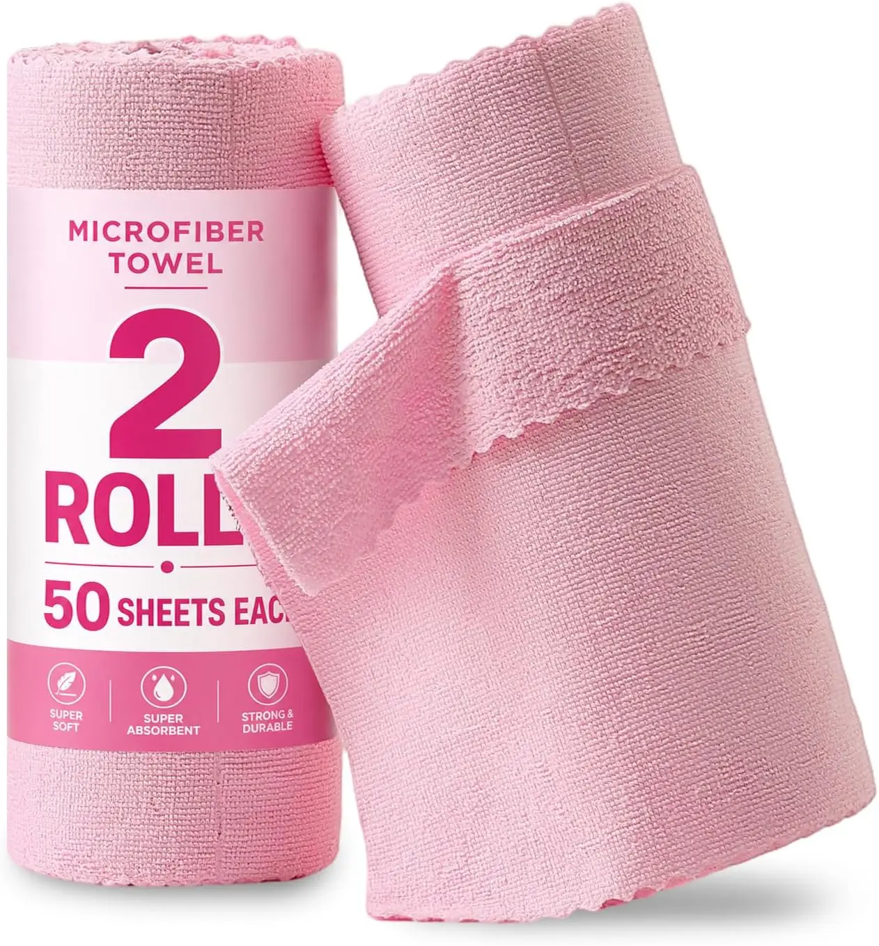 2 Roll Reusable Paper Towels, 100 Sheets Microfiber Cleaning Cloth, Lint Free Kitchen Rags, Absorbent & Washable
2 Roll Reusable Paper Towels, 100 Sheets Microfiber Cleaning Cloth, Lint Free Kitchen Rags, Absorbent & Washable