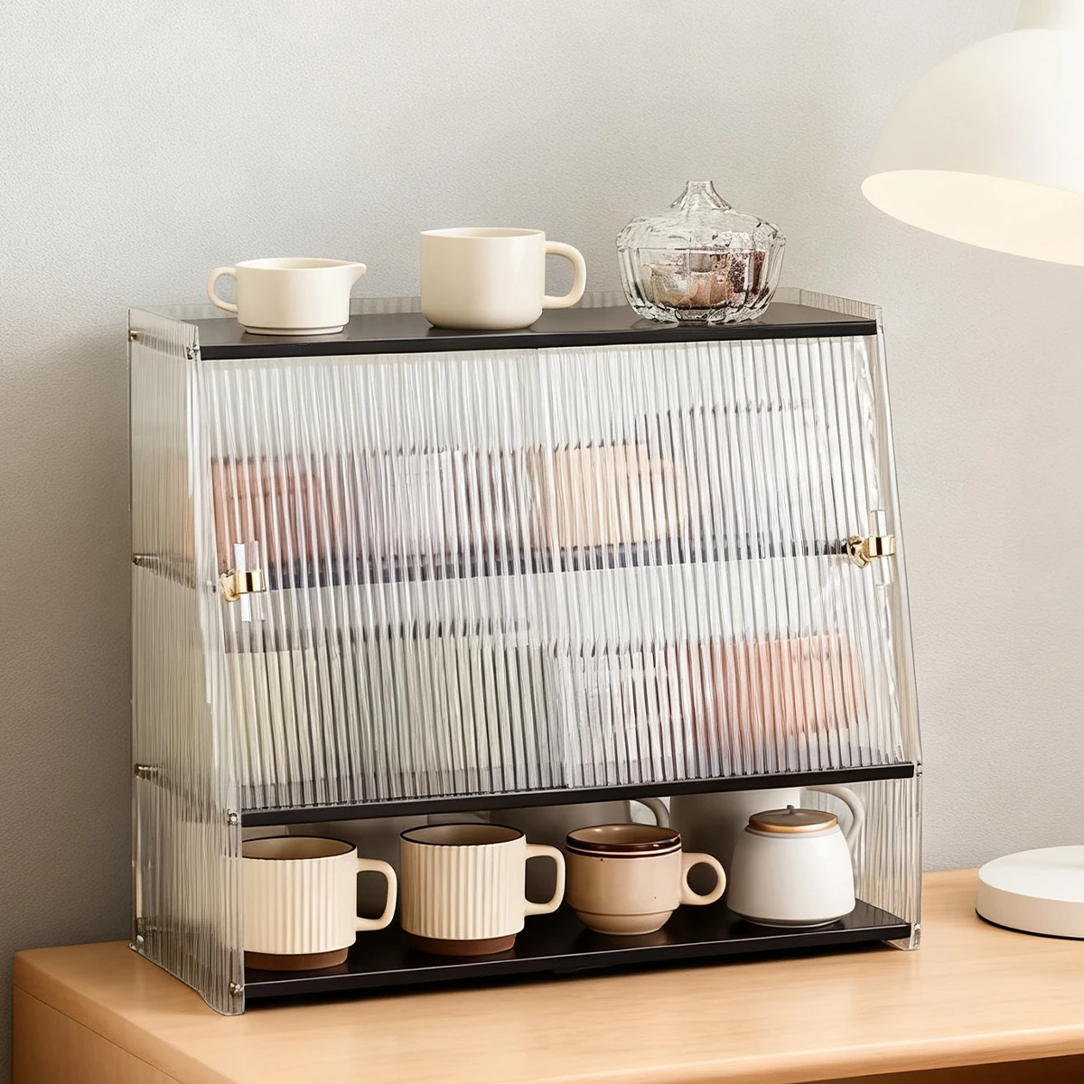 Bamboo & Acrylic 3/4-Tier Mug Storage Stand w/Acrylic Door -Gift for Coffee Lovers, Barista Essentials 20.1"Lx16.9"H Kitchen
Bamboo & Acrylic 3/4-Tier Mug Storage Stand w/Acrylic Door -Gift for Coffee Lovers, Barista Essentials 20.1"Lx16.9"H Kitchen