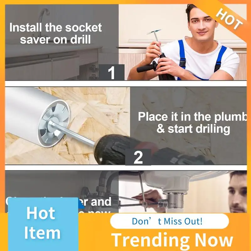 ABNL ПВХ сантехнические фитинги Saver Bit Socket Saver, электрическая дрель 1/2 дюйма, насадка для фитинга внутри труборез
ABNL ПВХ сантехнические фитинги Saver Bit Socket Saver, электрическая дрель 1/2 дюйма, насадка для фитинга внутри труборез