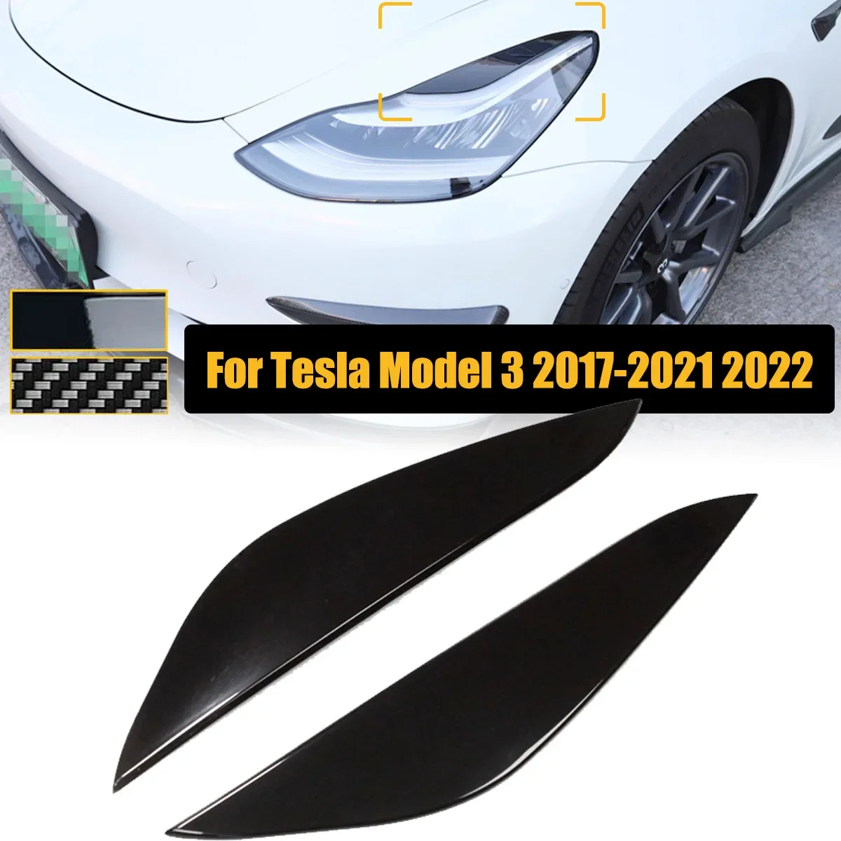 Eyebrows For Tesla Model 3 2017 2018 2019 2020 2021 2022 Car Headlight Eyelids Eye Lid Trim Sticker Cover Plastic Accessories
Eyebrows For Tesla Model 3 2017 2018 2019 2020 2021 2022 Car Headlight Eyelids Eye Lid Trim Sticker Cover Plastic Accessories