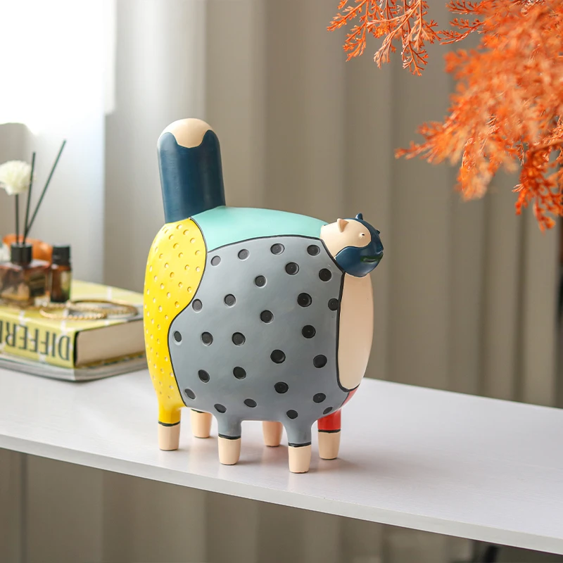 China Creative Ornament Animal Interior Art Decor Resin Cat Sculpture Modern Knick-Knacks
China Creative Ornament Animal Interior Art Decor Resin Cat Sculpture Modern Knick-Knacks