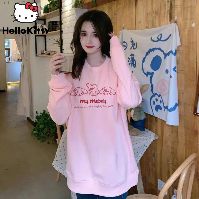 Новинка кавайная черная и розовая толстовка Sanrio Kuromi My Melody с капюшоном для девушек 2k милый аниме Cinnamoroll Белый Топ с длинным рукавом и капюшоном женская одежда
Новинка кавайная черная и розовая толстовка Sanrio Kuromi My Melody с капюшоном для девушек 2k милый аниме Cinnamoroll Белый Топ с длинным рукавом и капюшоном женская одежда