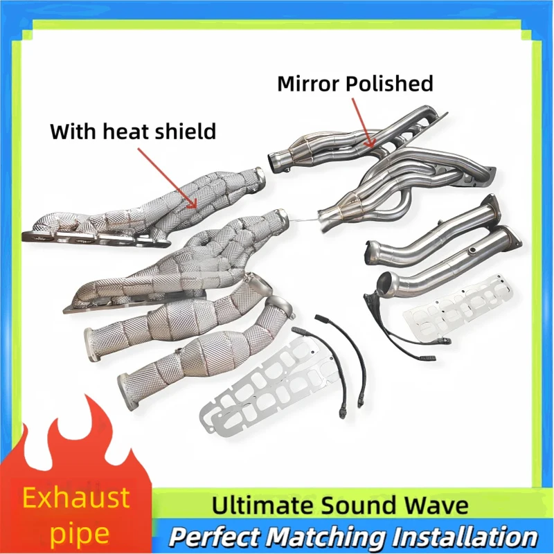 High-flow Car Exhaust Pipes for Dodge Ram1500 TRX 6.2L V8 Insulated SS304 Long Pipe Exhaust Manifold Header Performance Upgrade
High-flow Car Exhaust Pipes for Dodge Ram1500 TRX 6.2L V8 Insulated SS304 Long Pipe Exhaust Manifold Header Performance Upgrade
