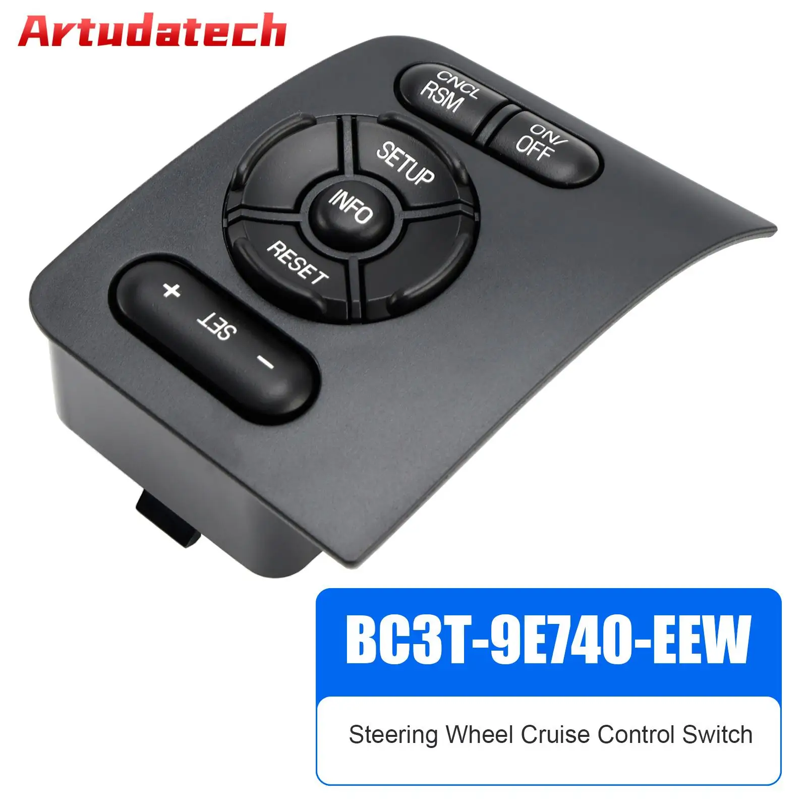 Переключатель круиз-контроля Artudatech на рулевом колесе BC3T-9E740-EEW для Ford 2011-2016 гг.
Переключатель круиз-контроля Artudatech на рулевом колесе BC3T-9E740-EEW для Ford 2011-2016 гг.