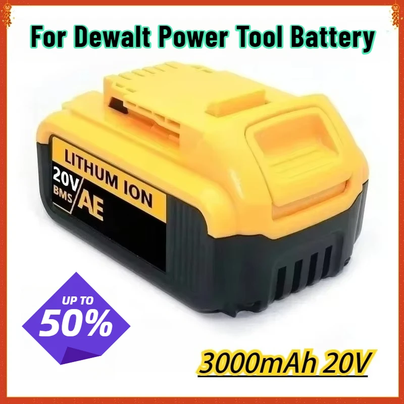 20V 3000mAh Compatible Battery for Dewalt Power Tool Battery DCB180 DCB181 20V Rechargeable Electric Tool Lithium Batteries
20V 3000mAh Compatible Battery for Dewalt Power Tool Battery DCB180 DCB181 20V Rechargeable Electric Tool Lithium Batteries