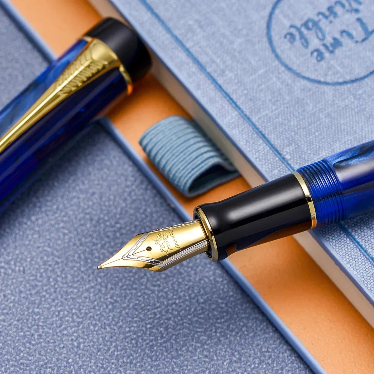 Перьевая ручка из смолы Jinhao 100, звездно-синяя с золотым зажимом EF/F/M/изогнутым наконечником, чернильная ручка для офиса, подарочная ручка
Перьевая ручка из смолы Jinhao 100, звездно-синяя с золотым зажимом EF/F/M/изогнутым наконечником, чернильная ручка для офиса, подарочная ручка