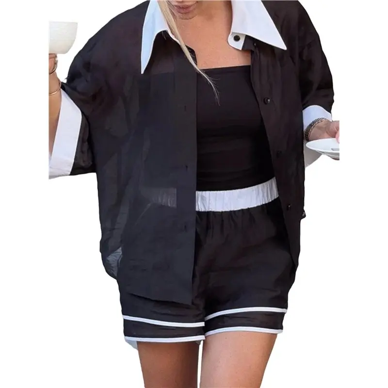NEW-Women Sets 2 Piece Soft Short Sleeve Top And Shorts Set
NEW-Women Sets 2 Piece Soft Short Sleeve Top And Shorts Set