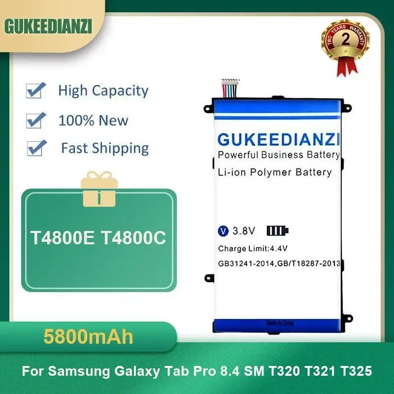 5800 мАч T4800E T4800C Аккумулятор для планшета Samsung Galaxy Tab Pro 8,4 SM T320 T321 T325 Высокая емкость
5800 мАч T4800E T4800C Аккумулятор для планшета Samsung Galaxy Tab Pro 8,4 SM T320 T321 T325 Высокая емкость