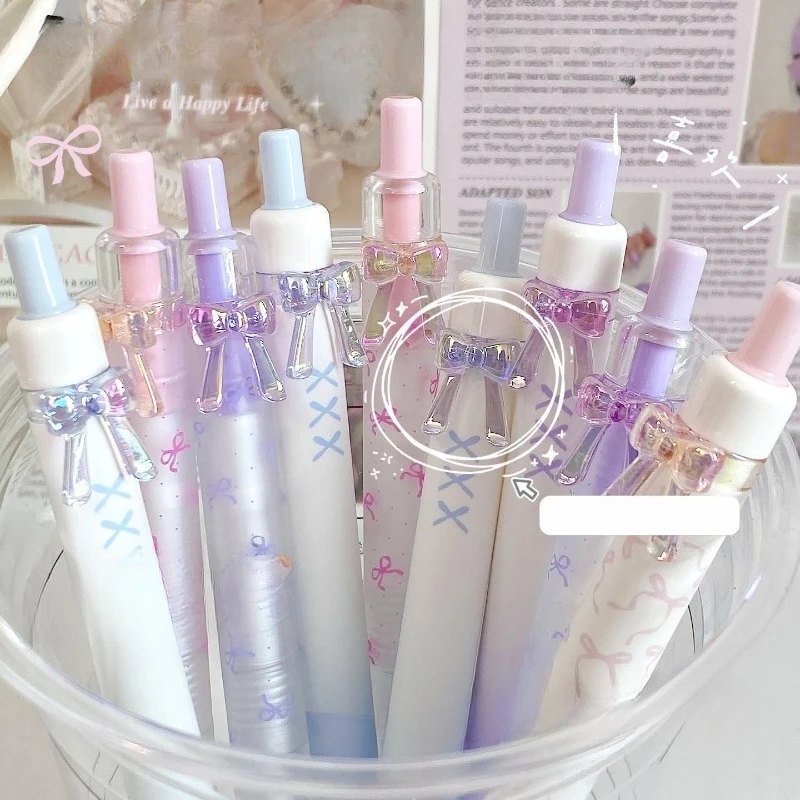 5pcs/set Pinl Color Bow Print Lucky Retractable Gel Pen for School 0.5mm Ins Kawaii Quick-Drying Black Ink for Exam Student
5pcs/set Pinl Color Bow Print Lucky Retractable Gel Pen for School 0.5mm Ins Kawaii Quick-Drying Black Ink for Exam Student