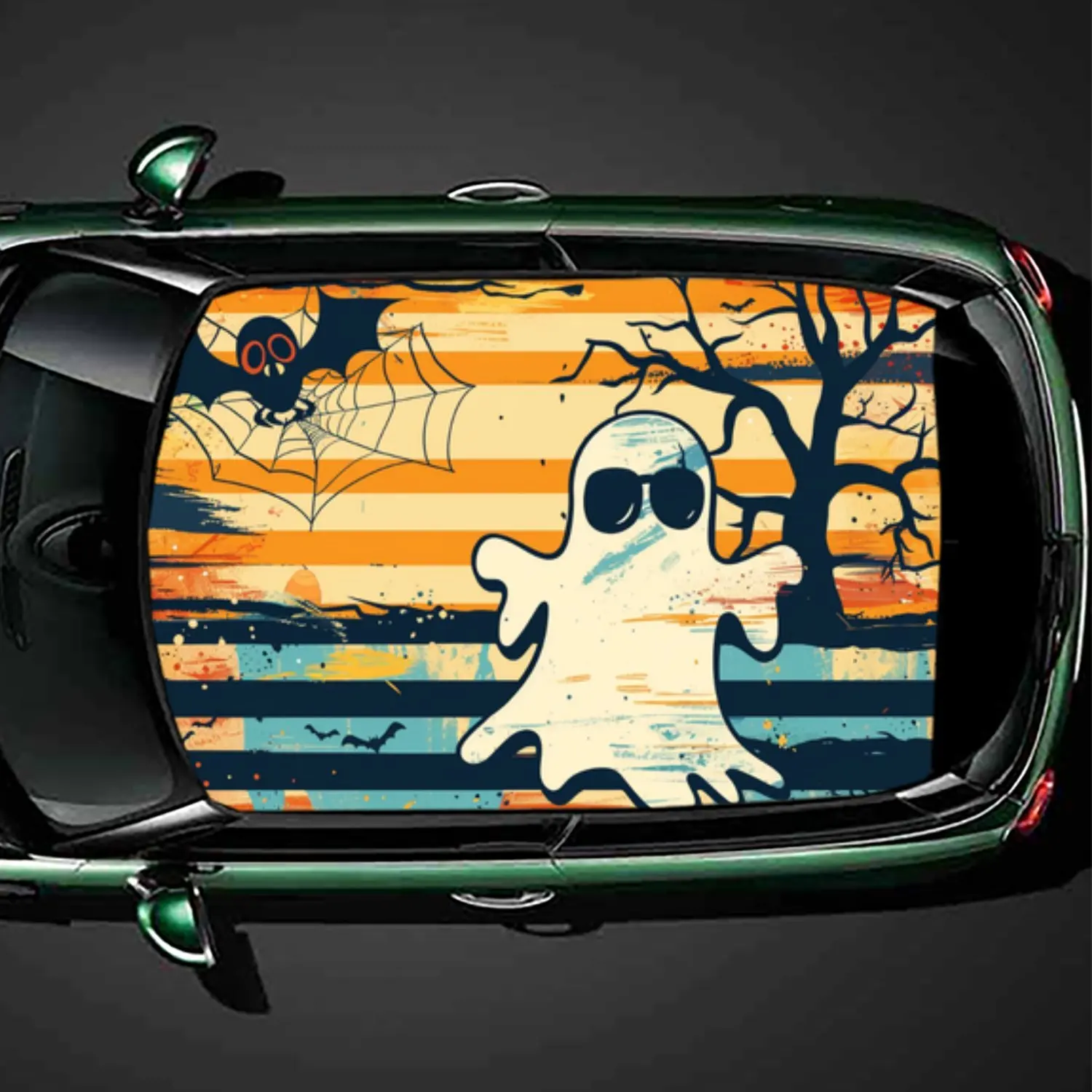 Retro Ghost Cool Shadow PVC Car Roof Vinyl Wrap, Self-Adhesive Waterproof Automotive Sticker, Anti-Scratch Decorative Film for S
Retro Ghost Cool Shadow PVC Car Roof Vinyl Wrap, Self-Adhesive Waterproof Automotive Sticker, Anti-Scratch Decorative Film for S
