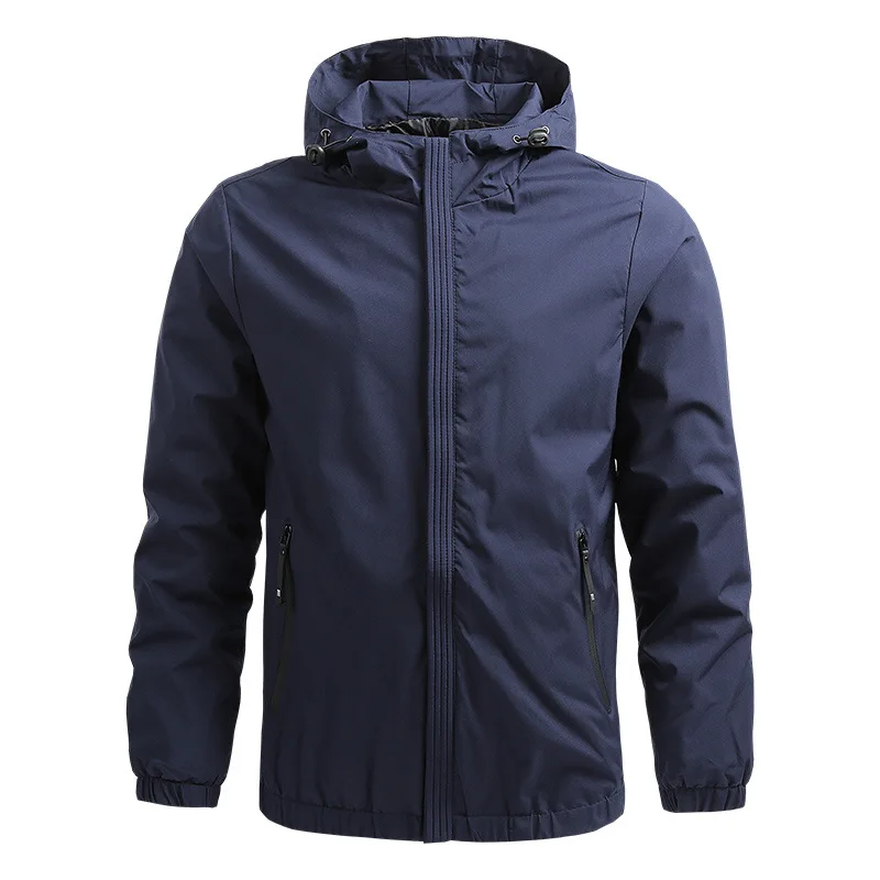 Mens Jackets Autumn Windproof Waterproof Zipper Solid Color Coats Men Casual Sports Hooded Coats Male Designer Windbreaker M-5Xl
Mens Jackets Autumn Windproof Waterproof Zipper Solid Color Coats Men Casual Sports Hooded Coats Male Designer Windbreaker M-5Xl