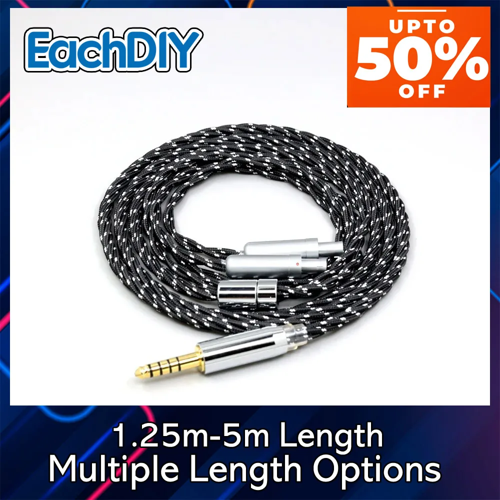 OCC Nylon Mixed Twisting OFC Earphone Cable For Sennheiser HD800 HD800s HD820s HD820 Dharma D1000 Headphone 8706
OCC Nylon Mixed Twisting OFC Earphone Cable For Sennheiser HD800 HD800s HD820s HD820 Dharma D1000 Headphone 8706