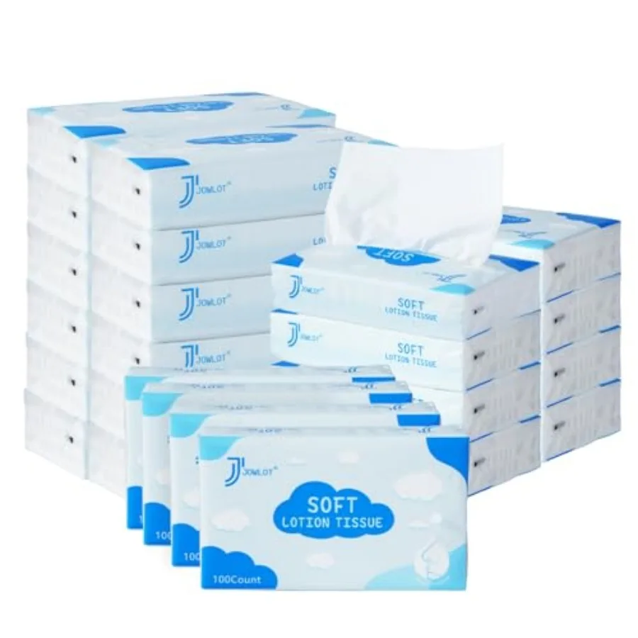 Lotion Facial Tissues - 2400 Sheets 3-Ply Ultra Soft Portable Travel Tissues for Sensitive Skin, Soothing and Gentle Tissues Bu
Lotion Facial Tissues - 2400 Sheets 3-Ply Ultra Soft Portable Travel Tissues for Sensitive Skin, Soothing and Gentle Tissues Bu