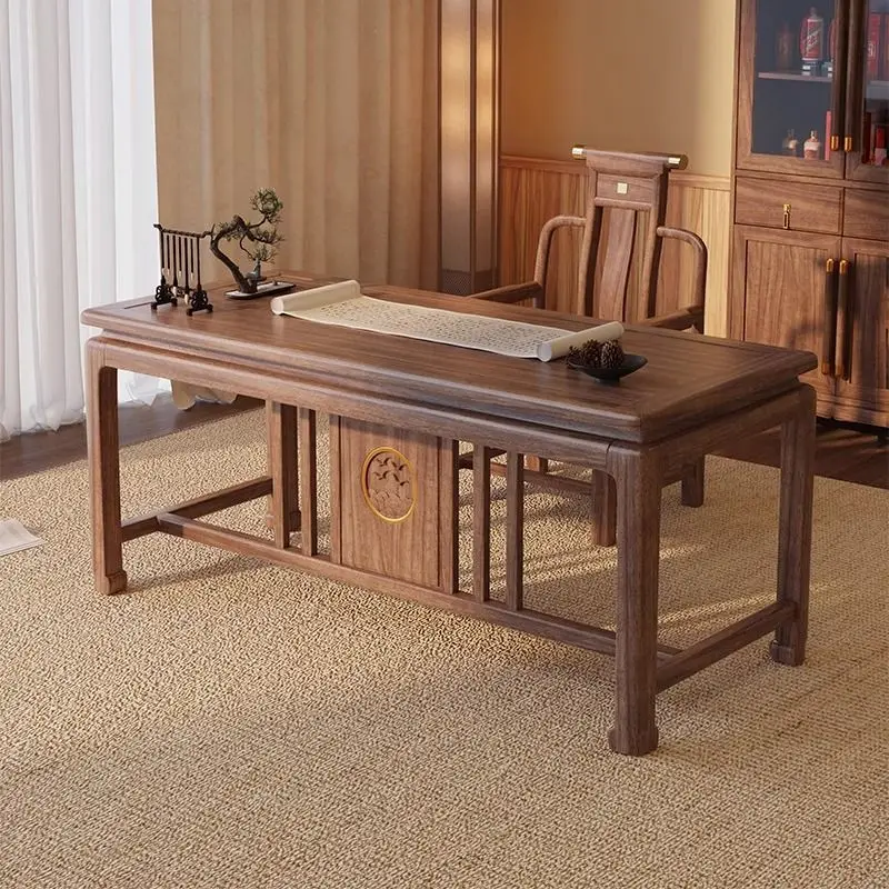 New Chinese style, ebony desk, home writing desk, office desk
New Chinese style, ebony desk, home writing desk, office desk