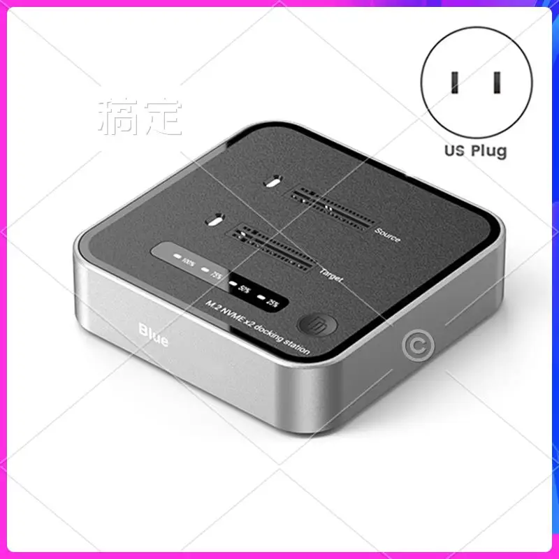 AP-Dual Bay M.2 SSD Docking Station Dual Bay Offline USB C To NVME PCIE Docking Station One-Key Offline Clone SSD Dock US Plug
AP-Dual Bay M.2 SSD Docking Station Dual Bay Offline USB C To NVME PCIE Docking Station One-Key Offline Clone SSD Dock US Plug