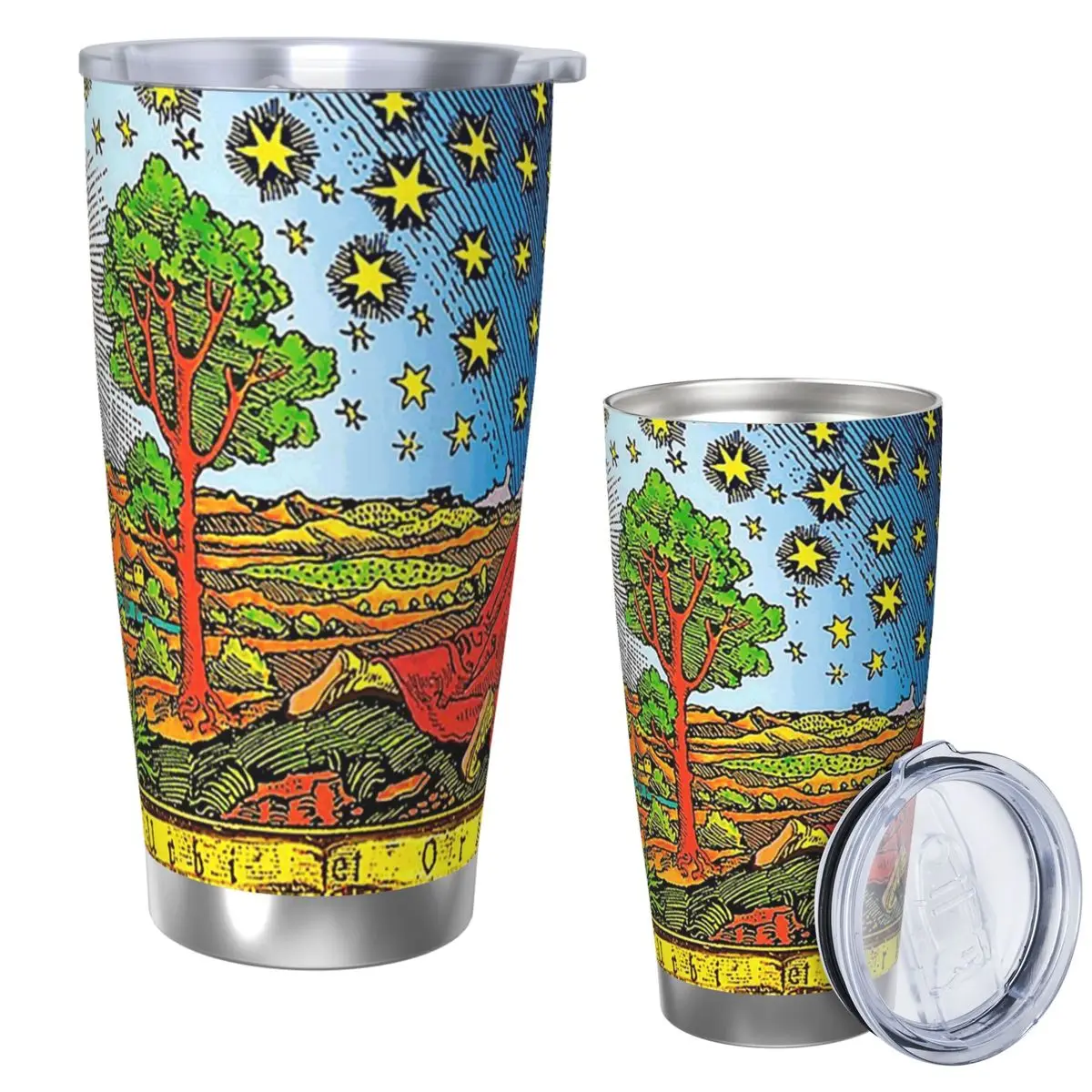 Flammarion Engraving In Color Stainless Steel Tumbler Vacuum Insulated Mug Thermal Cold Cups Straws With Lid 20oz
Flammarion Engraving In Color Stainless Steel Tumbler Vacuum Insulated Mug Thermal Cold Cups Straws With Lid 20oz