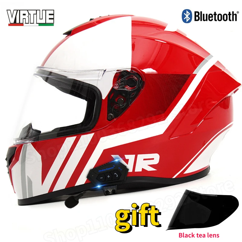 Мотоциклетный шлем VIRTUE для мужчин и женщин, Bluetooth шлем на все лицо, всесезонные, сертификация DOT
Мотоциклетный шлем VIRTUE для мужчин и женщин, Bluetooth шлем на все лицо, всесезонные, сертификация DOT
