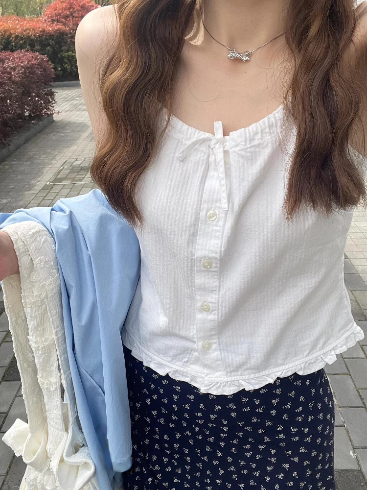 Весна Лето Осень Зима Цветочная кружевная отделка или Свободный женский топ на бретельках Sweet Sle Student Faion Trend
Весна Лето Осень Зима Цветочная кружевная отделка или Свободный женский топ на бретельках Sweet Sle Student Faion Trend