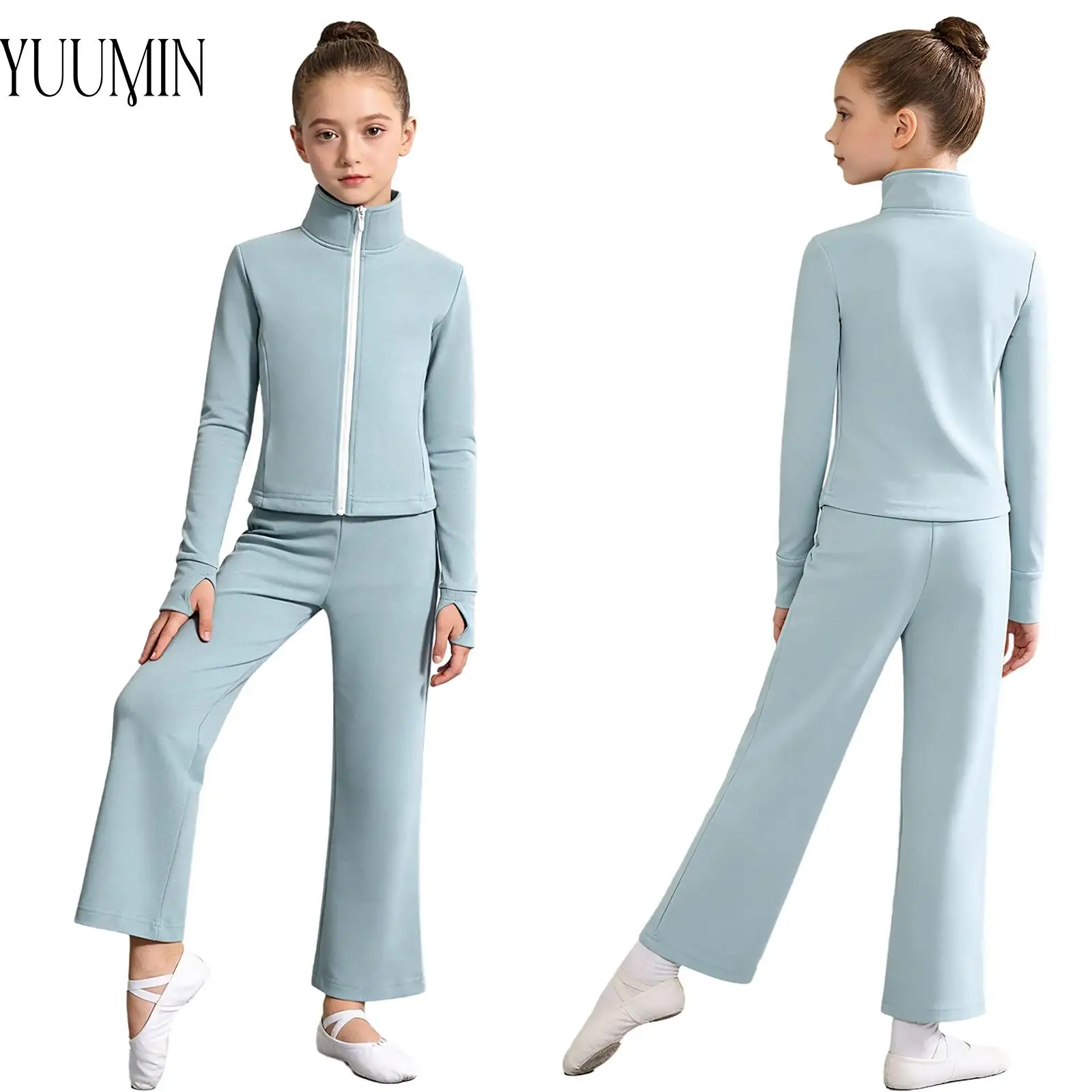 Детская флисовая гимнастика для девочек, фигурное катание на коньках, танцевальная практика, разминка, спортивная куртка с длинными рукавами и брюками
Детская флисовая гимнастика для девочек, фигурное катание на коньках, танцевальная практика, разминка, спортивная куртка с длинными рукавами и брюками