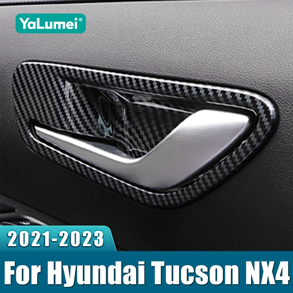 For Hyundai Tucson NX4 2021 2022 2023 Hybrid N Line Car Inner Door Handle Bowl Trim Frame Cover ABS Carbon Fiber Accessories
For Hyundai Tucson NX4 2021 2022 2023 Hybrid N Line Car Inner Door Handle Bowl Trim Frame Cover ABS Carbon Fiber Accessories