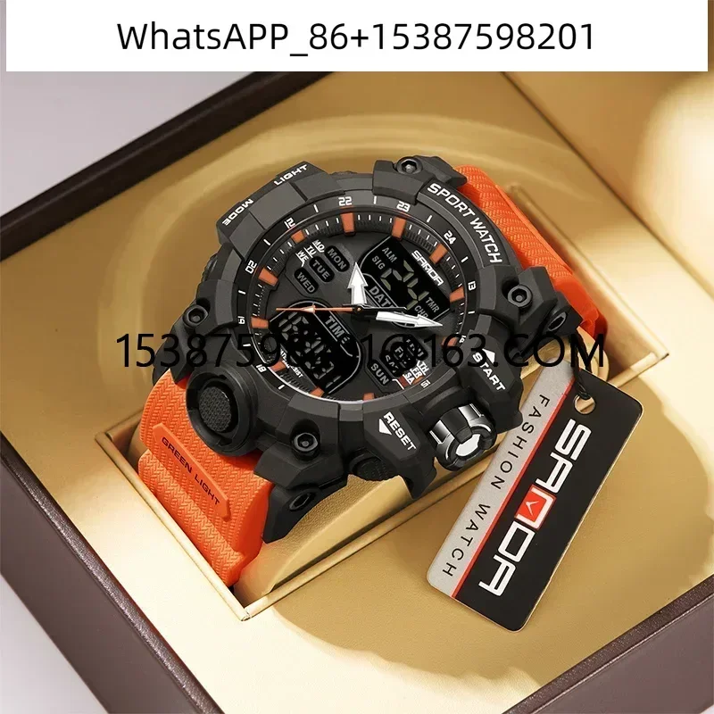 Luxury G Style Men's Electronic Watch Outdoor Sports LED Analog Digital Chronograph Military Dual Display 50M Waterproof
Luxury G Style Men's Electronic Watch Outdoor Sports LED Analog Digital Chronograph Military Dual Display 50M Waterproof