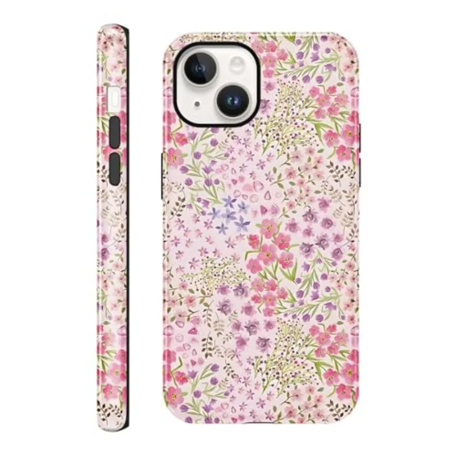 for iPhone 13/iPhone 14 6, 1'' Case Floral, Cute Pink Flower Pattern Aesthetic Phone Case, Shockproof 2-in-1 Double Protective
for iPhone 13/iPhone 14 6, 1'' Case Floral, Cute Pink Flower Pattern Aesthetic Phone Case, Shockproof 2-in-1 Double Protective