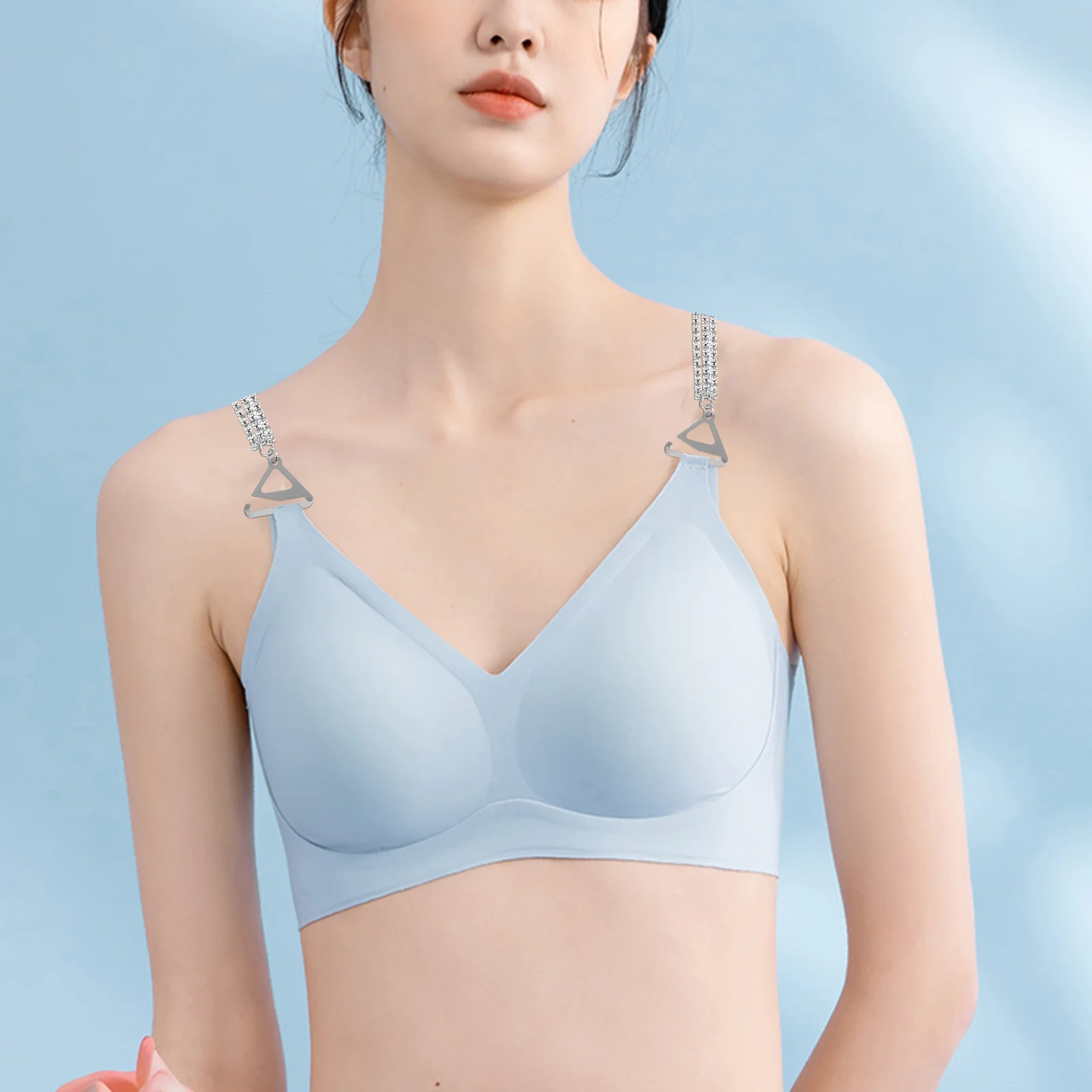 Rhinestone Bra Straps Non Fashion Buckle Straps Silver Anti skid Women Underwear Strap Holder Wear resistant
Rhinestone Bra Straps Non Fashion Buckle Straps Silver Anti skid Women Underwear Strap Holder Wear resistant