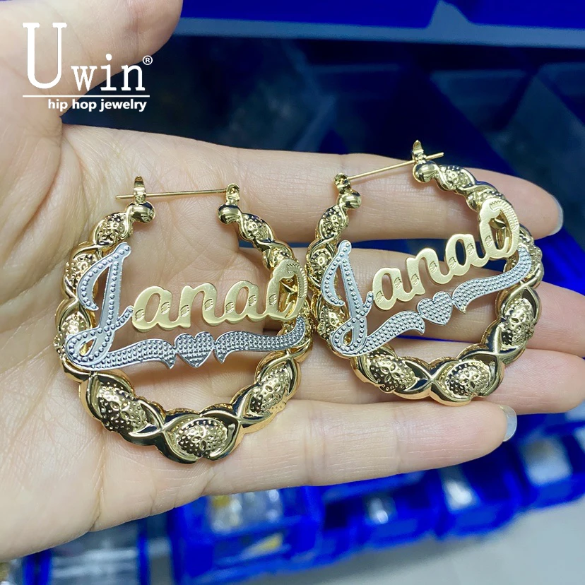 Uwin Custom Name Letters XO Earring 2 Colors Plated Stainless Steel Earrings For Women Hoop Earring Trendy Accessories Jewelry
Uwin Custom Name Letters XO Earring 2 Colors Plated Stainless Steel Earrings For Women Hoop Earring Trendy Accessories Jewelry