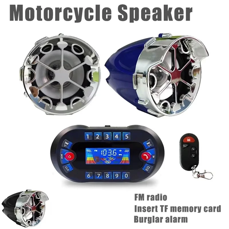 A33K-Motorcycle Bluetooth Speaker Amplifier Output 2.1A Music MP3 Player Burglar USB FM Radio Stereo Loudspeaker MT730
A33K-Motorcycle Bluetooth Speaker Amplifier Output 2.1A Music MP3 Player Burglar USB FM Radio Stereo Loudspeaker MT730