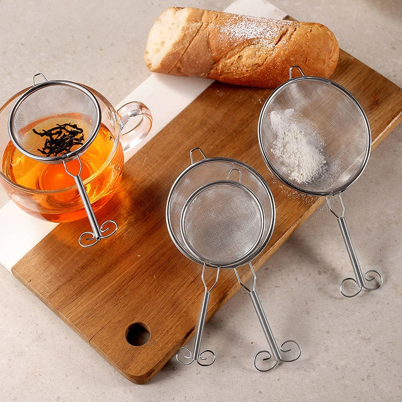 1Pcs Stainless Steel Wire Fine Mesh Flour Sieve Tea Strainer Food Colander Flour Sieve Coffee Matcha Powder Filter Kitchen Tools
1Pcs Stainless Steel Wire Fine Mesh Flour Sieve Tea Strainer Food Colander Flour Sieve Coffee Matcha Powder Filter Kitchen Tools