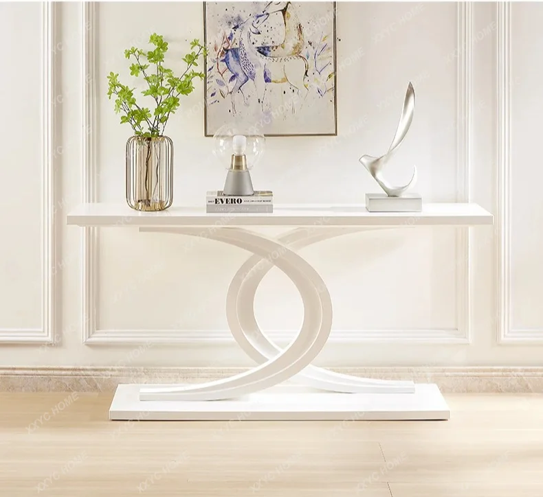 A506 white console table modern living room console table entrance hall corridor wall partition console cabinet
A506 white console table modern living room console table entrance hall corridor wall partition console cabinet