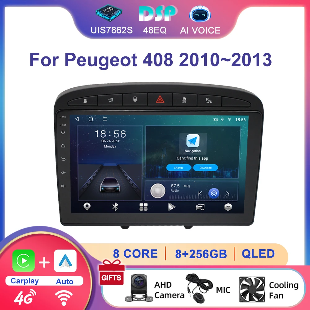 Car Navigation Android for Peugeot 408 308 2010-2016 Car Radio Video Player MP5 4G WIFI DSP Wireless Carplay Touch Screen IPS
Car Navigation Android for Peugeot 408 308 2010-2016 Car Radio Video Player MP5 4G WIFI DSP Wireless Carplay Touch Screen IPS