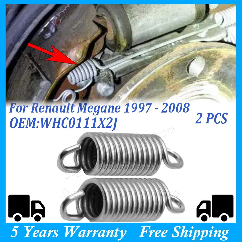 2PCS Rear Brake Caliper Return Springs For Renault Megane 1997 1998 1999 2000 2001 2002 2003 2004 2005 2006 2007 2008 WHC0111X2J
2PCS Rear Brake Caliper Return Springs For Renault Megane 1997 1998 1999 2000 2001 2002 2003 2004 2005 2006 2007 2008 WHC0111X2J