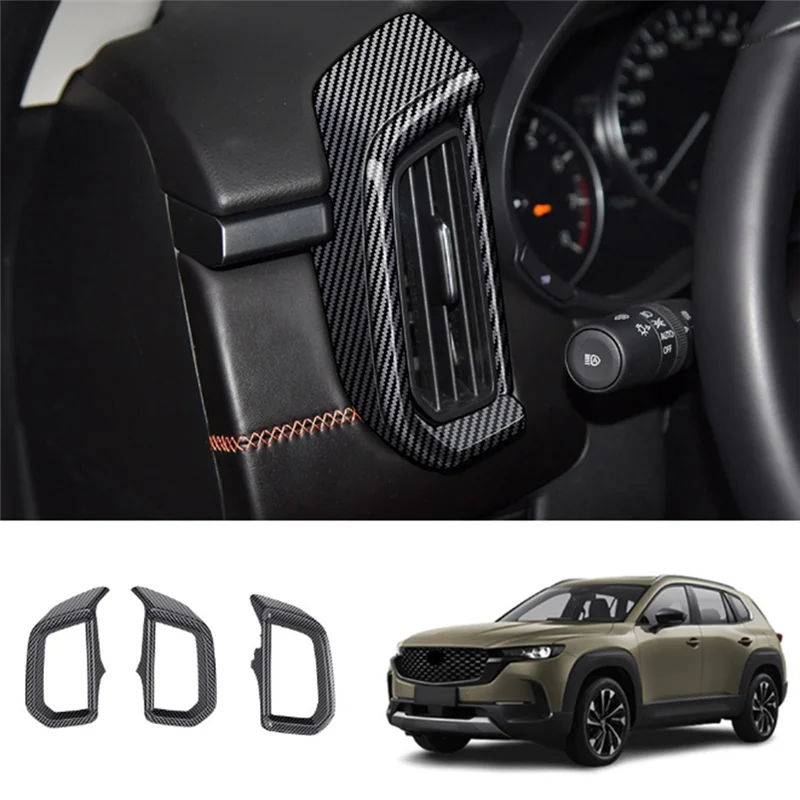 Премиум для Mazda CX-50 CX50 2023, американская версия, передняя боковая рамка для выпуска воздуха кондиционера, наклейка, аксессуары для интерьера
Премиум для Mazda CX-50 CX50 2023, американская версия, передняя боковая рамка для выпуска воздуха кондиционера, наклейка, аксессуары для интерьера