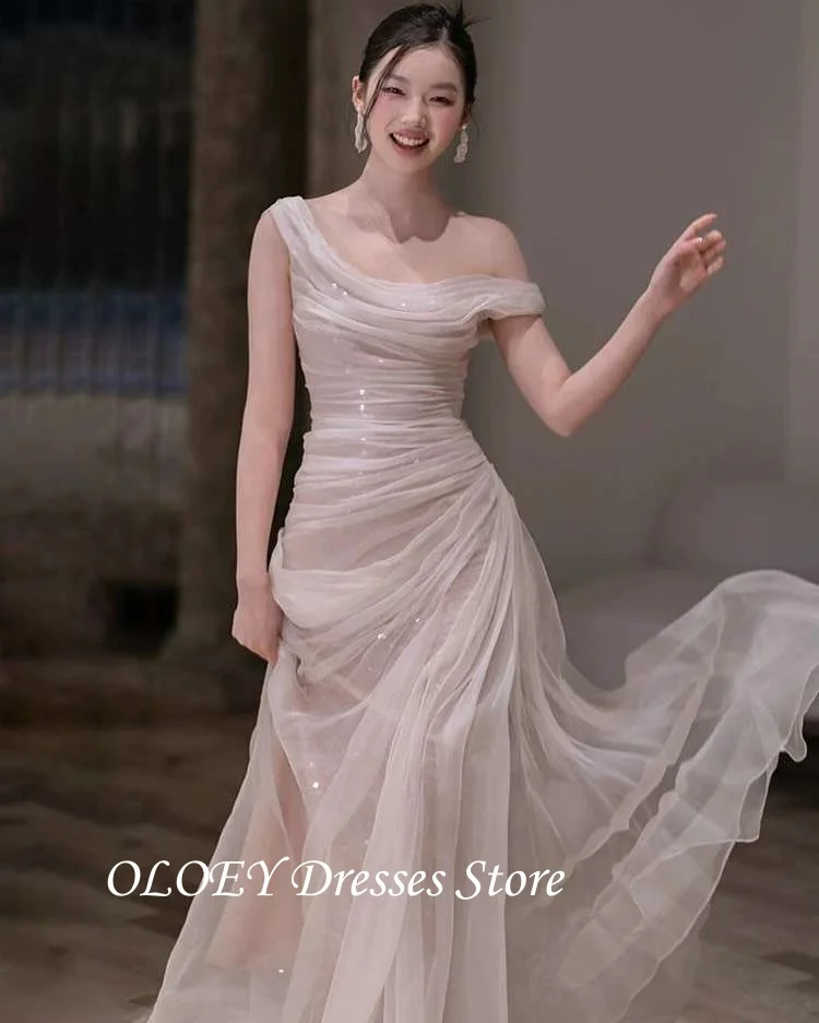 OLOEY Elegant Soft Tulle Evening Dresses Korea Women Wedding Party Shiny Long Prom Gowns Formal Occasion Dress Customized
OLOEY Elegant Soft Tulle Evening Dresses Korea Women Wedding Party Shiny Long Prom Gowns Formal Occasion Dress Customized