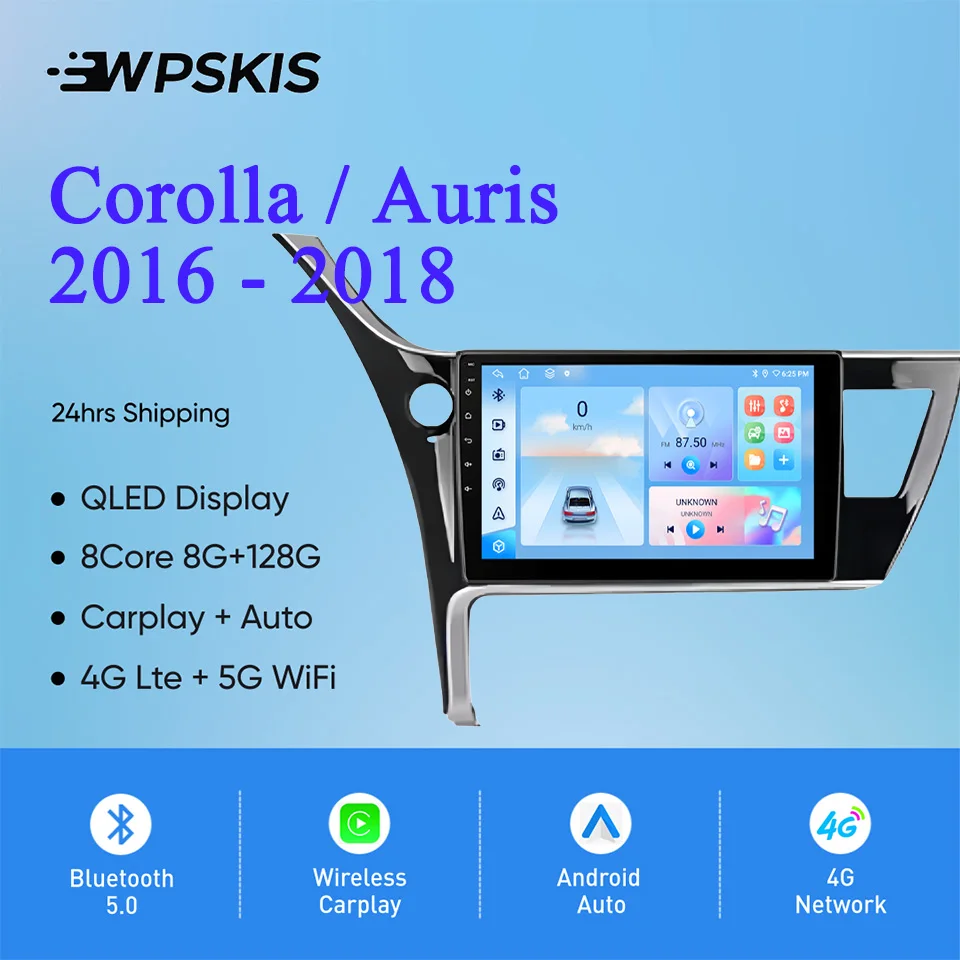 10'' QLED Android 14 8G+128G Car Radio Video Music Multimedia Tape For Toyota Corolla 2016 - 2018 GPS Navi DVD Cassette Carplay
10'' QLED Android 14 8G+128G Car Radio Video Music Multimedia Tape For Toyota Corolla 2016 - 2018 GPS Navi DVD Cassette Carplay
