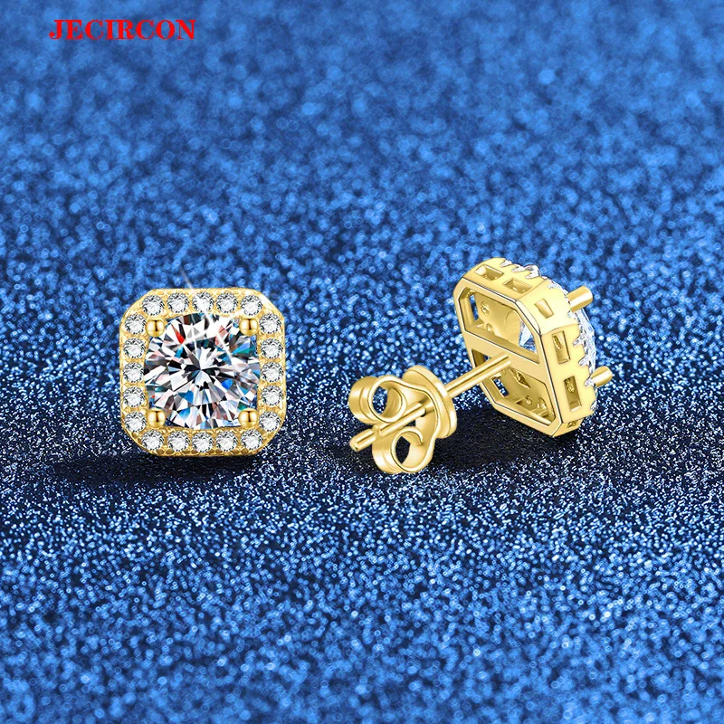 Серьги-гвоздики JECIRCON из стерлингового серебра S925, позолоченные 18 карат, муассанит с квадратным ореолом 1 карат, гипоаллергенные повседневные украшения
Серьги-гвоздики JECIRCON из стерлингового серебра S925, позолоченные 18 карат, муассанит с квадратным ореолом 1 карат, гипоаллергенные повседневные украшения