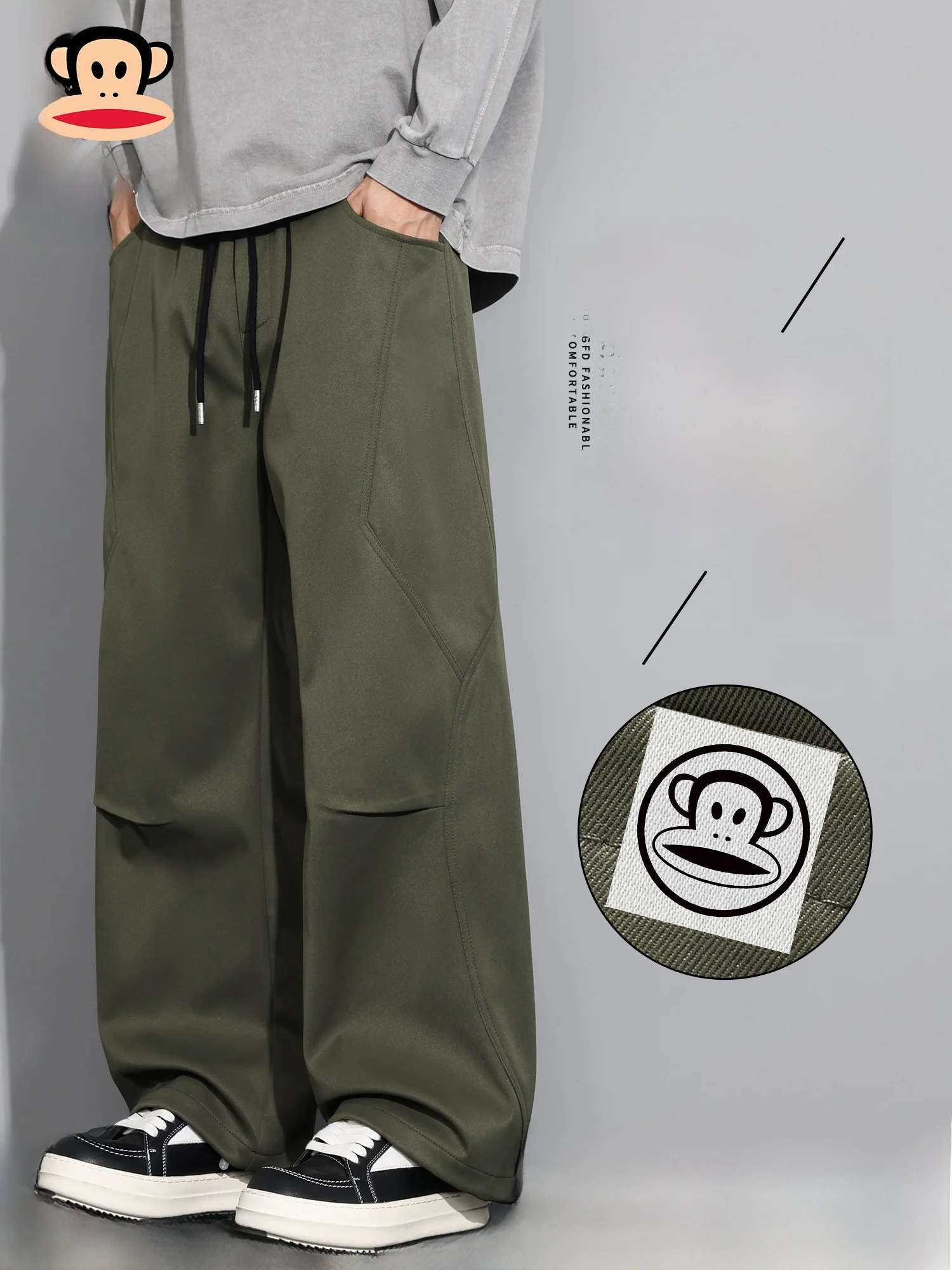 Новые весенние свободные повседневные брюки Paul Frank для мужчин: простые прямые спортивные длинные брюки из полиэстера со средней посадкой на талии
Новые весенние свободные повседневные брюки Paul Frank для мужчин: простые прямые спортивные длинные брюки из полиэстера со средней посадкой на талии