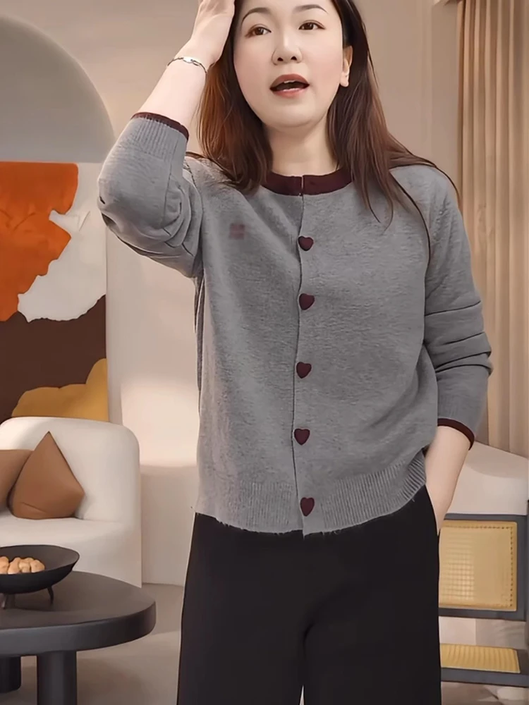 Faionable Long Sve Knitted Sweater Women's round Ne Button Design Color Blo Love Heart Bule Autumn New Sle Top
Faionable Long Sve Knitted Sweater Women's round Ne Button Design Color Blo Love Heart Bule Autumn New Sle Top