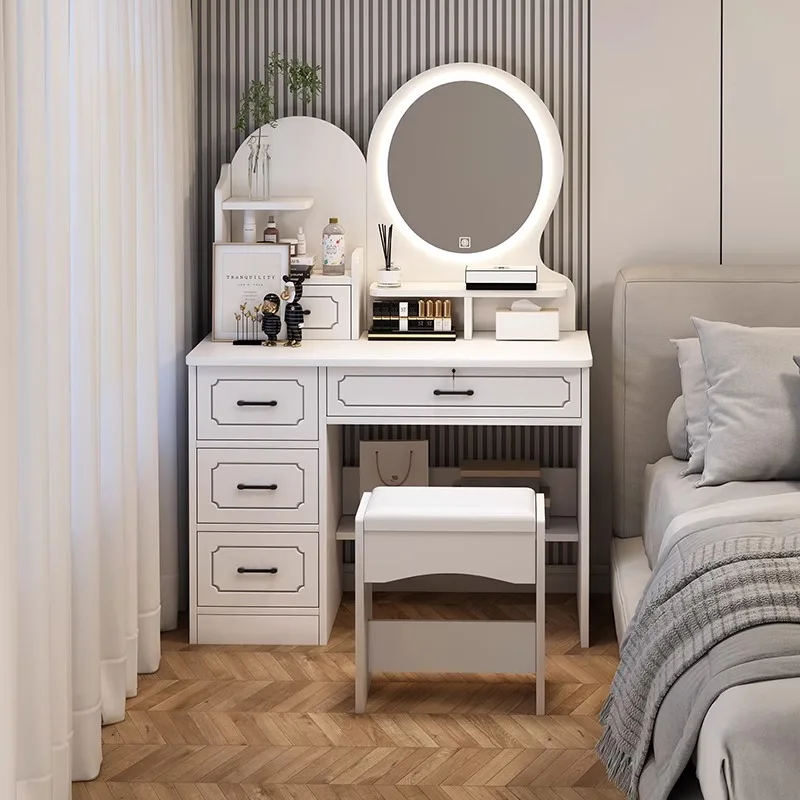 Makeup cabinet, dressing table, 2024 new makeup table, dressing table, bedroom, modern and minimalist
Makeup cabinet, dressing table, 2024 new makeup table, dressing table, bedroom, modern and minimalist