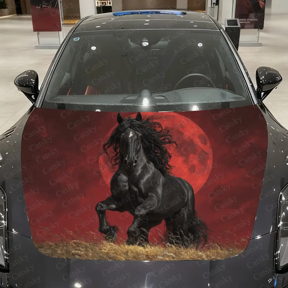 Red Sun Black Horse Car Hood Decal Sticker - Durable Vinyl Wrap For Most Vehicles, Engine Hood Protective Film
Red Sun Black Horse Car Hood Decal Sticker - Durable Vinyl Wrap For Most Vehicles, Engine Hood Protective Film