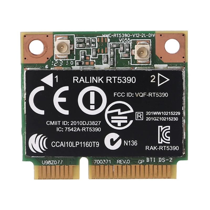 RT5390 Half Mini PCIe Wlan Wireless Card 670691-001 for RaLink HP436 CQ45 G4 4340S 4445s 691415-001 Dropship
RT5390 Half Mini PCIe Wlan Wireless Card 670691-001 for RaLink HP436 CQ45 G4 4340S 4445s 691415-001 Dropship