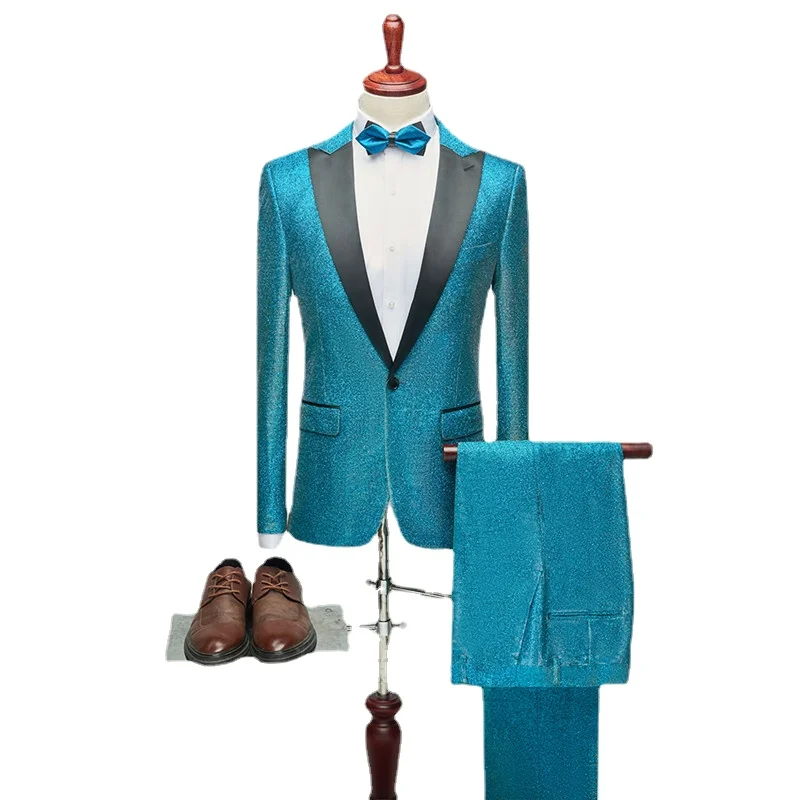 2023 New Singer Host Stage Performance Suit Gold / Silver Fashion Luxury Men Wedding Party Dress Blazers and Pants
2023 New Singer Host Stage Performance Suit Gold / Silver Fashion Luxury Men Wedding Party Dress Blazers and Pants