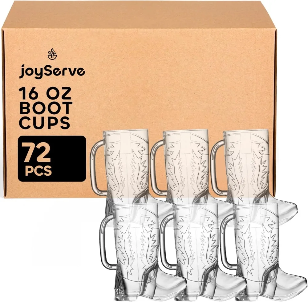 Cowboy Boot Cups - (Pack of 72) 17oz Drink Mugs, Reusable BPA-Free Plastic Mug, for Western Themed Rodeo Birthday Party
Cowboy Boot Cups - (Pack of 72) 17oz Drink Mugs, Reusable BPA-Free Plastic Mug, for Western Themed Rodeo Birthday Party