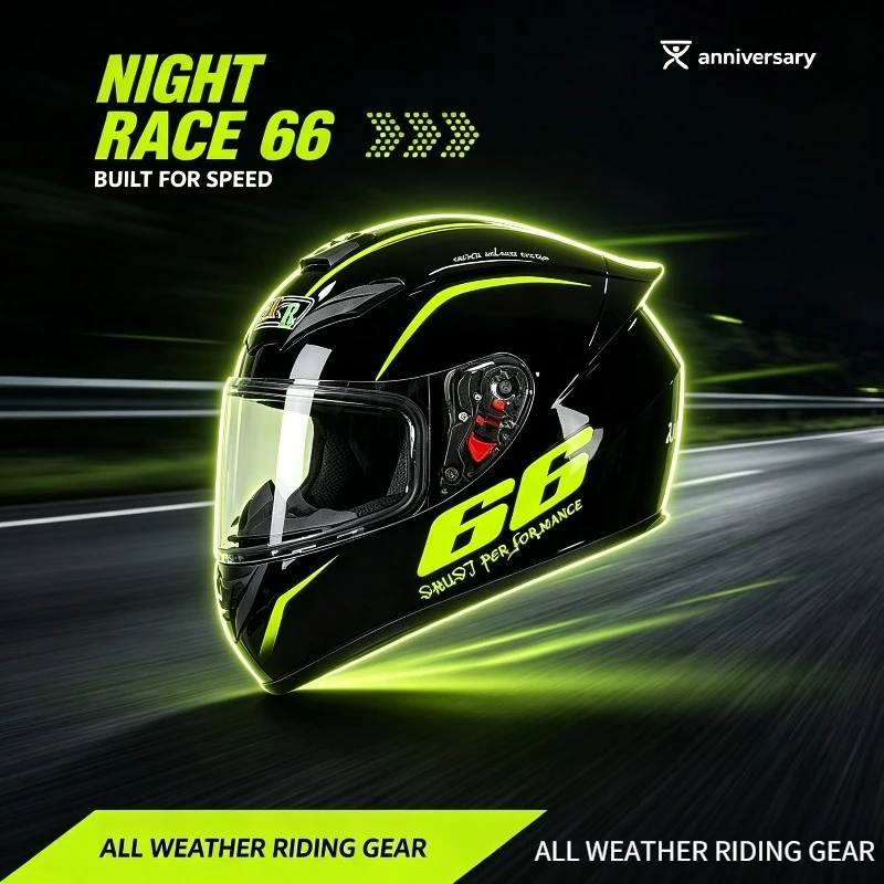 QIKE 66 Anniversary Full Face Motorcycle Helmet Built-in Bluetooth Shockproof Motorbike Safety Headgear
QIKE 66 Anniversary Full Face Motorcycle Helmet Built-in Bluetooth Shockproof Motorbike Safety Headgear